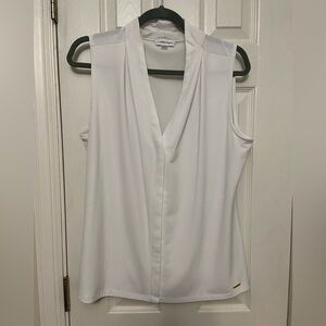 Calvin Klein Women's Elegant White Blouse